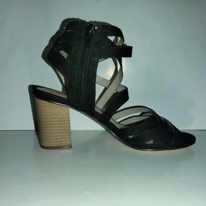 3inch XOXO Women's Black Fabric High Heel Ankle Wrap